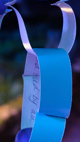 Hospice ceremony of remembrance & charity event lighting, sensitive art installation Hospice ceremony of remembrance & charity event lighting, sensitive art installation