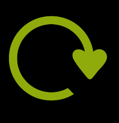 recycle logo - it feels good to be green